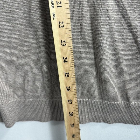 Abercrombie & Fitch Soft AF Turtleneck Sweater Cashmere Blend Beige Womens Sz XL - Picture 7 of 8